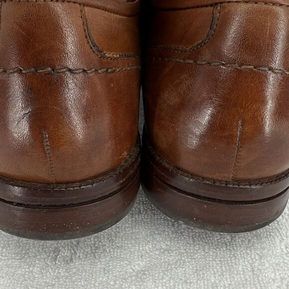 Cole Haan Mens 11 Warner Grand Monk Strap Buckle Brown Leather Shoes C29035 main image 6